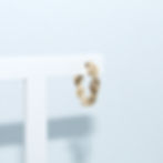 Wreath Natural Diamond Yellow Gold Huggies
