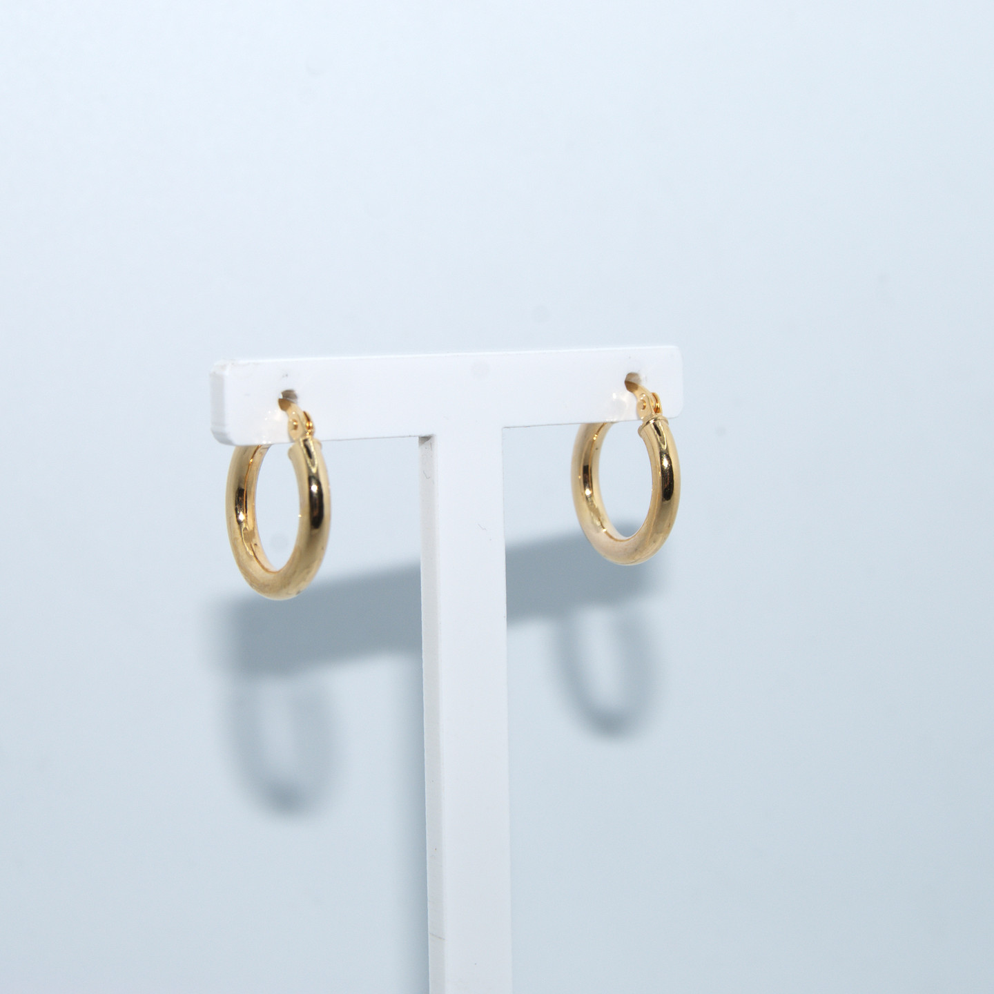 10mm Essential Yellow Gold Creole Hoops