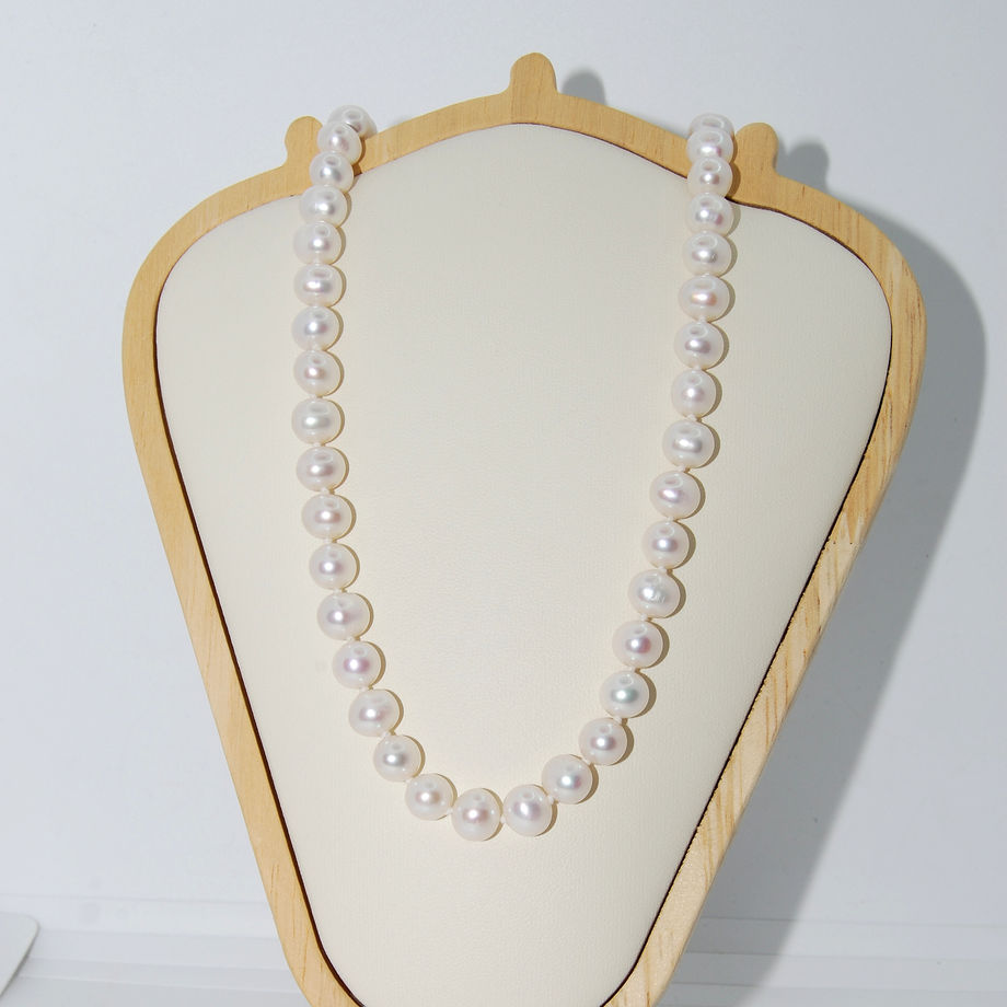 White Pearl Sterling Silver Magnetic Clasp Necklace