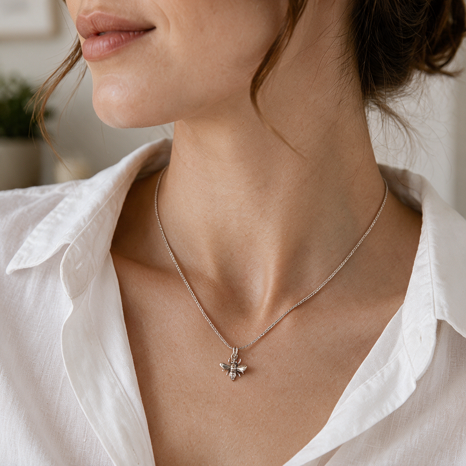 Bee Sterling Silver Pendant