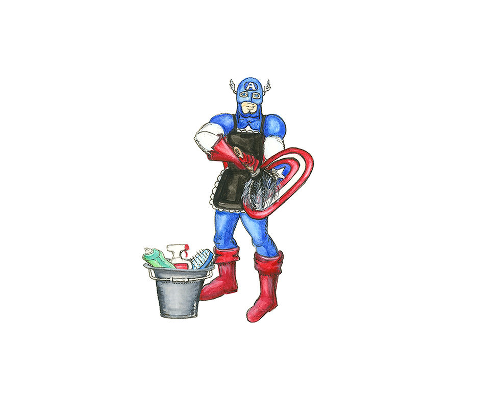 Thumbnail: Cleaning Captain America