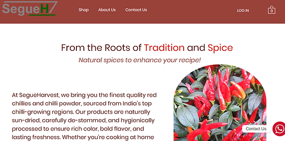 Fresh red chillies, representing SegueHarvest’s natural spice products sourced from India.