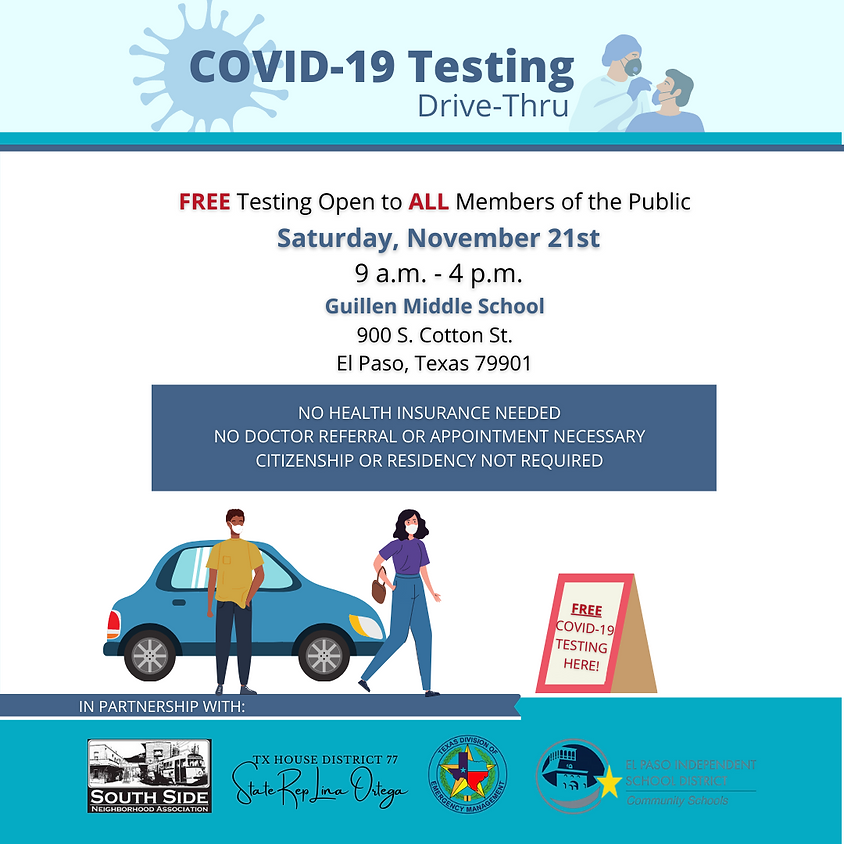 FREE Drive-Thru COVID19 Testing
