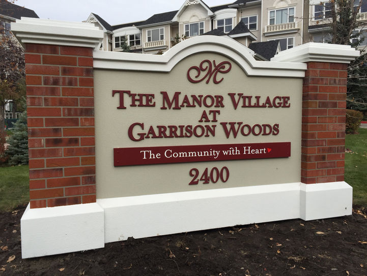 Garrison Woods Monument Community Entrance Sign