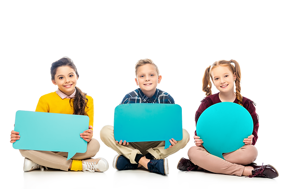 2smiling-kids-sitting-holding-multicolored-speech-2022-10-20-16-19-18-utc.png