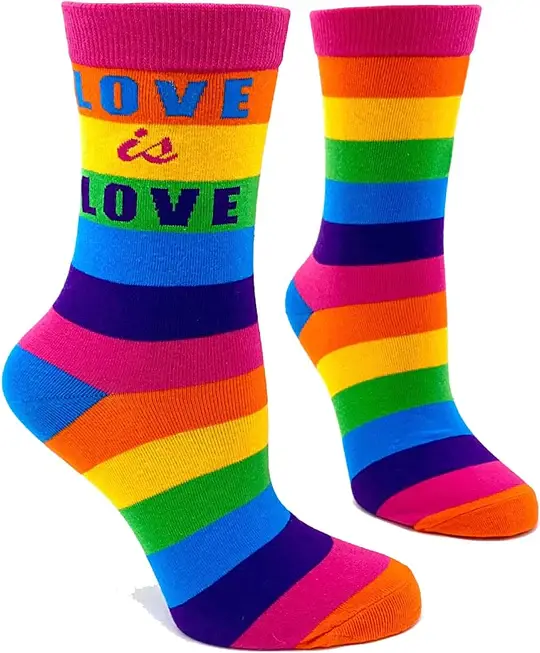 "LOVE IS LOVE" MEN'S CREW SOCKS