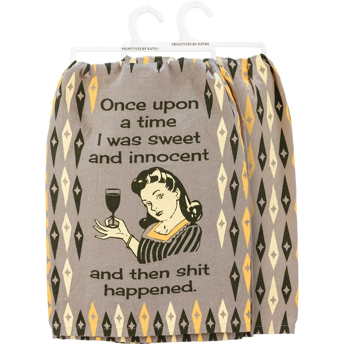 "Once Upon a Time, I was Sweet and Innocent...." Tea Towel
