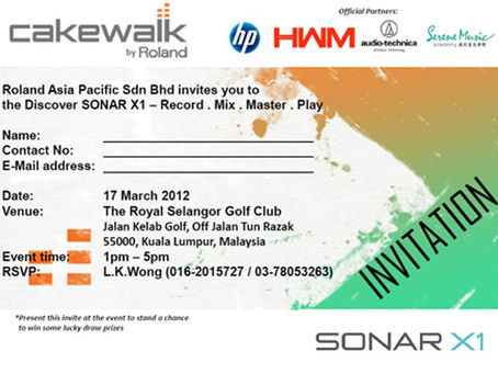 17/3/12(Sat)Discover Sonar X1–Record.Mix.Master.Play