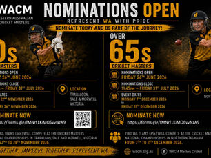 NOMINATIONS FOR OVER 60s AND 65s IS NOW OPEN
