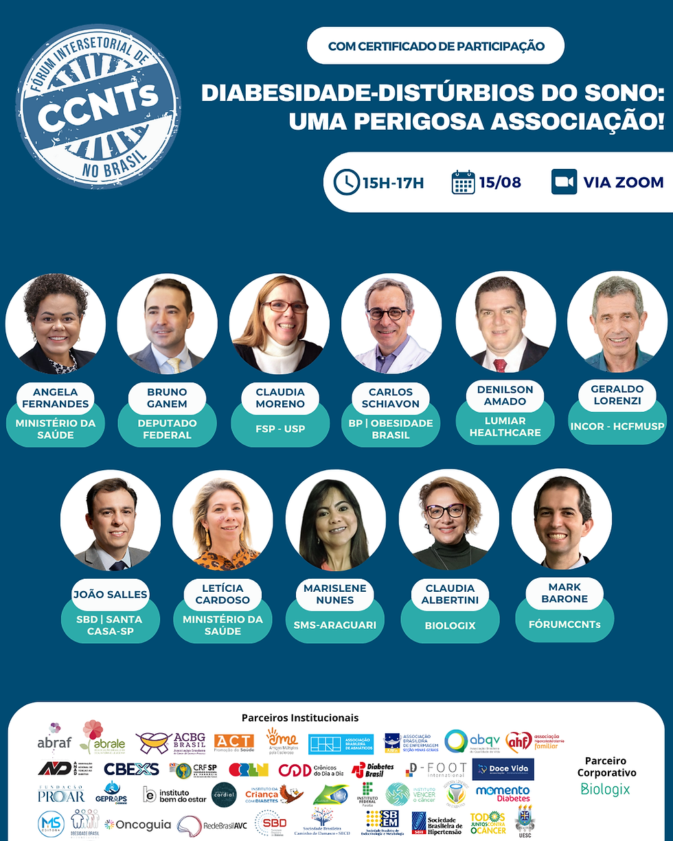 FórumCCNTs - Diabesidade-Distúrbios do Sono: uma perigosa associação