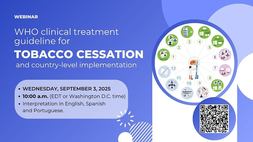 OMS - Diretriz de Tratamento Clínico da OMS para Cessação do Tabagismo e Implementação em Nível Nacional
