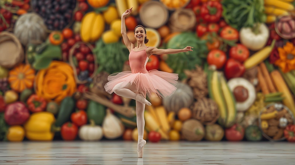 Bailarina feliz e saudável