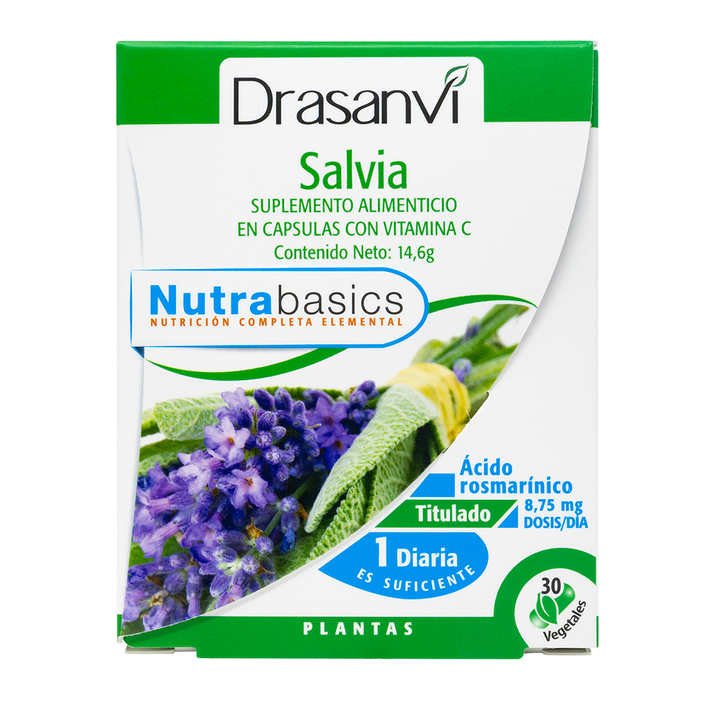 Salvia con Vitamina C 30 cp Nutrabasic 
