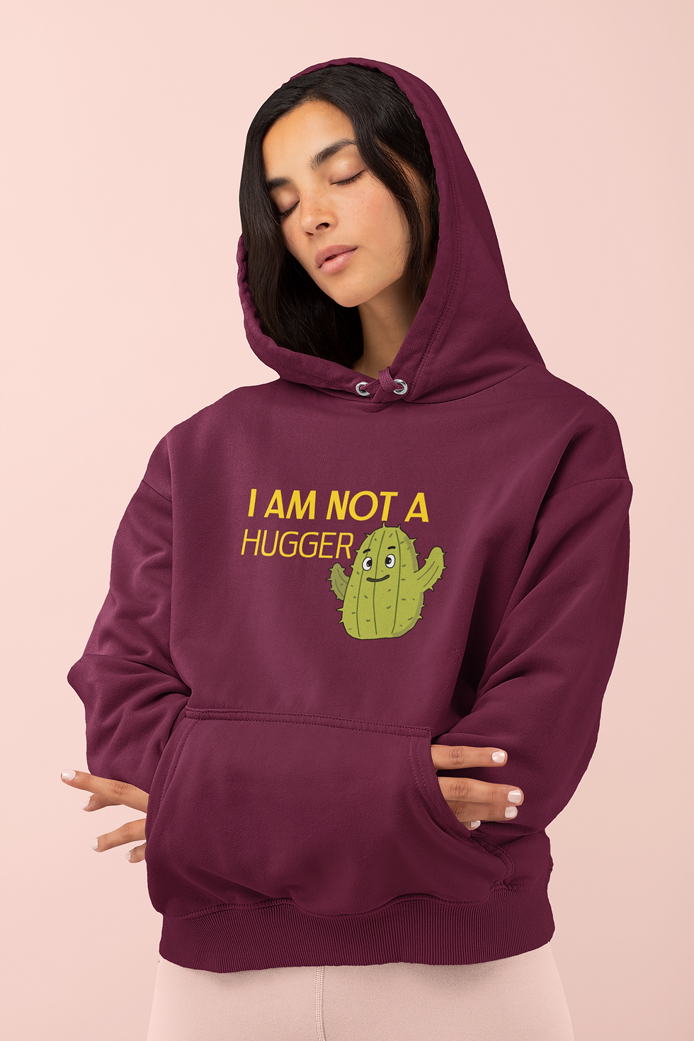 Thumbnail: "I Am Not Hugger"Super Soft Cotton Hoodie