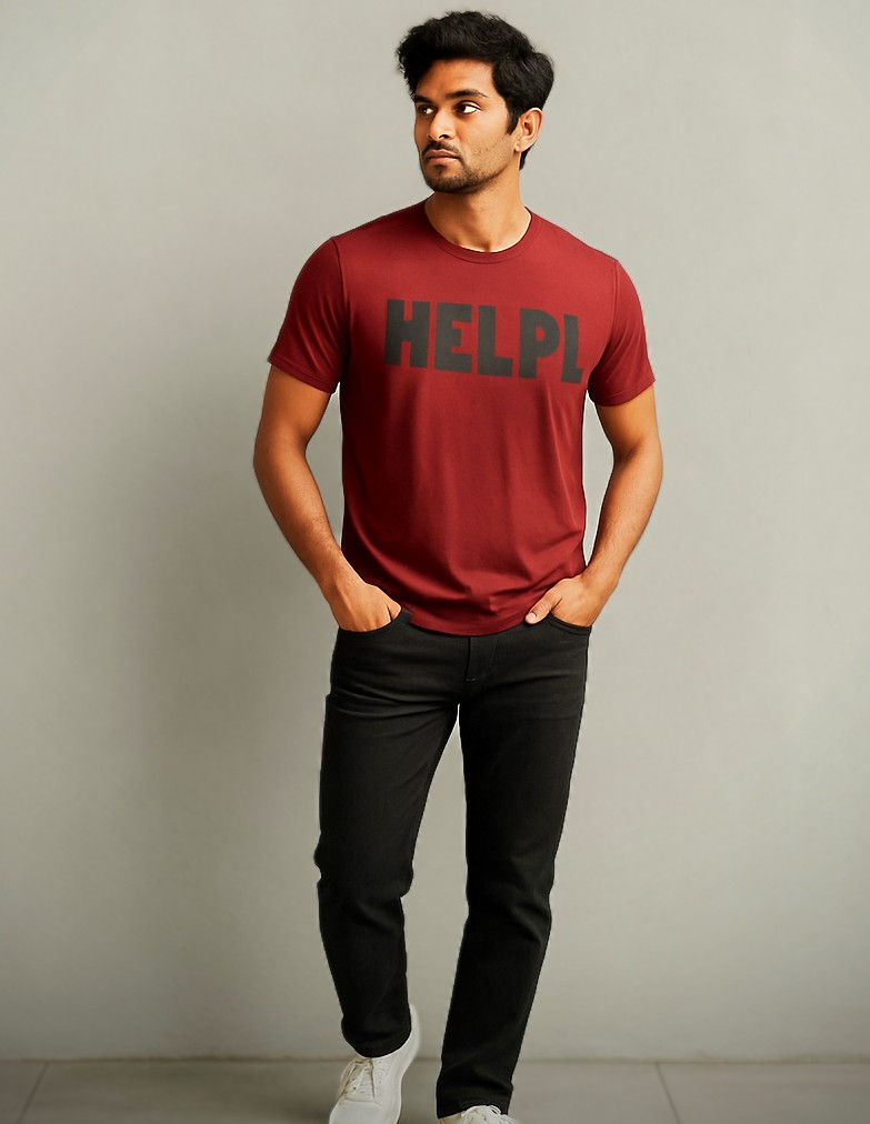 Thumbnail: "Dil Bechara Help" Premium Men's T-Shirt