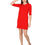 Thumbnail: Premium Red Long Top T-Shirt Dress