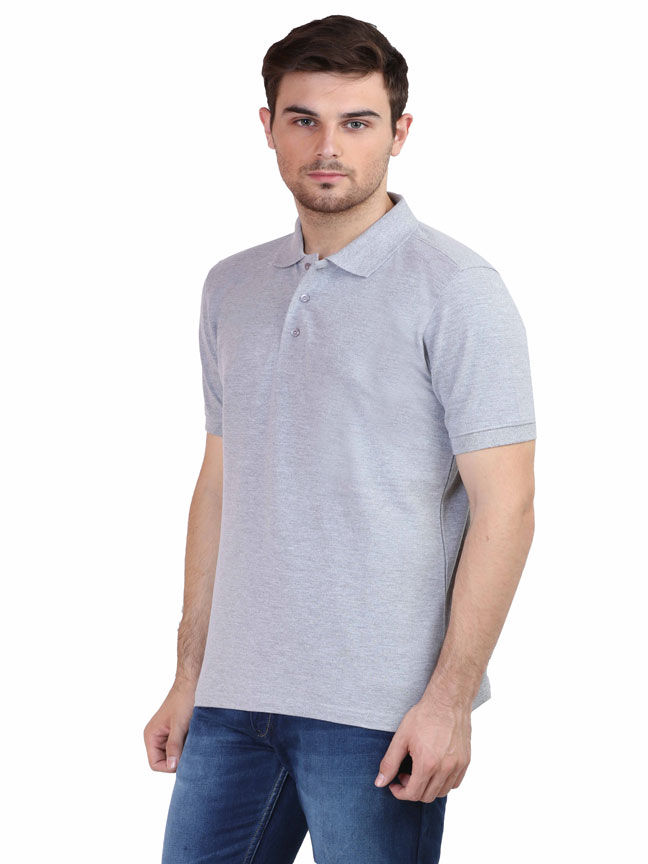 Thumbnail: Men's Premium Grey  Polo Shirt