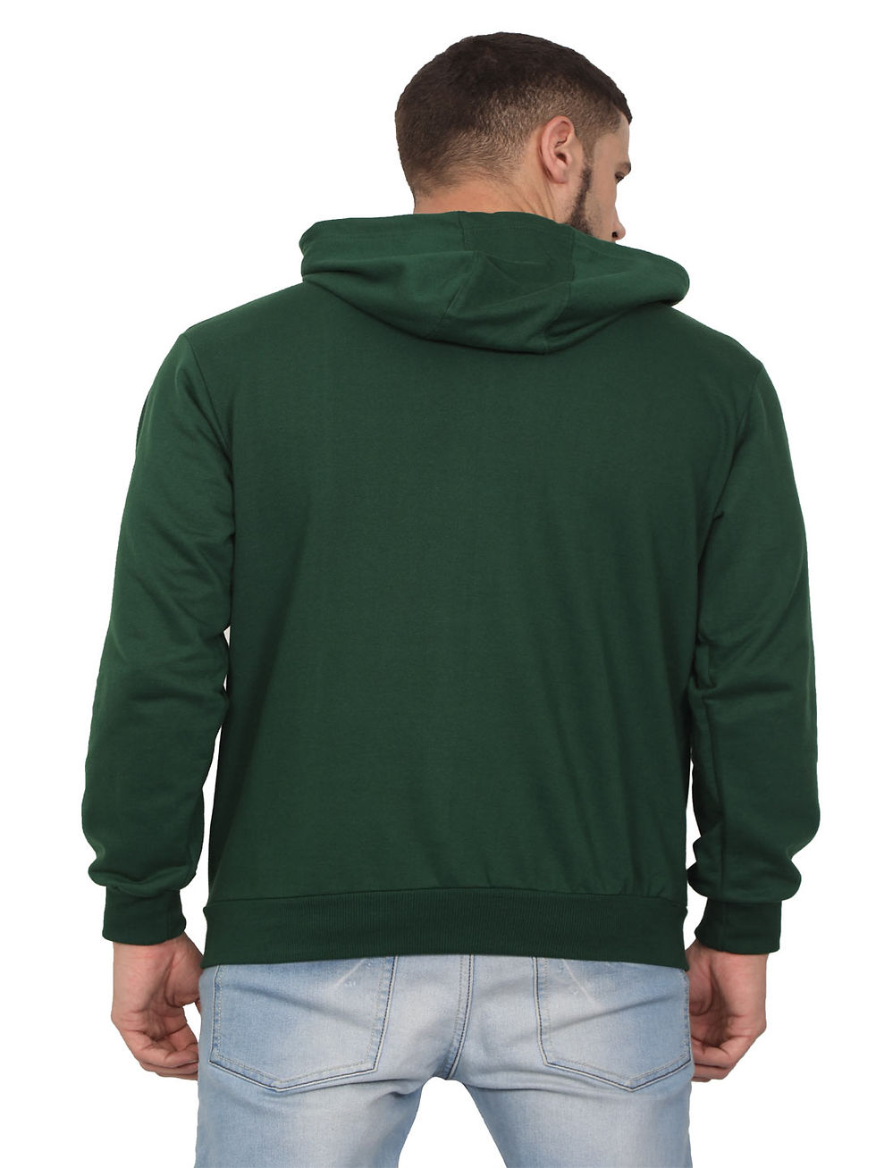 Thumbnail: Premium Men Bottle Green Hoodie