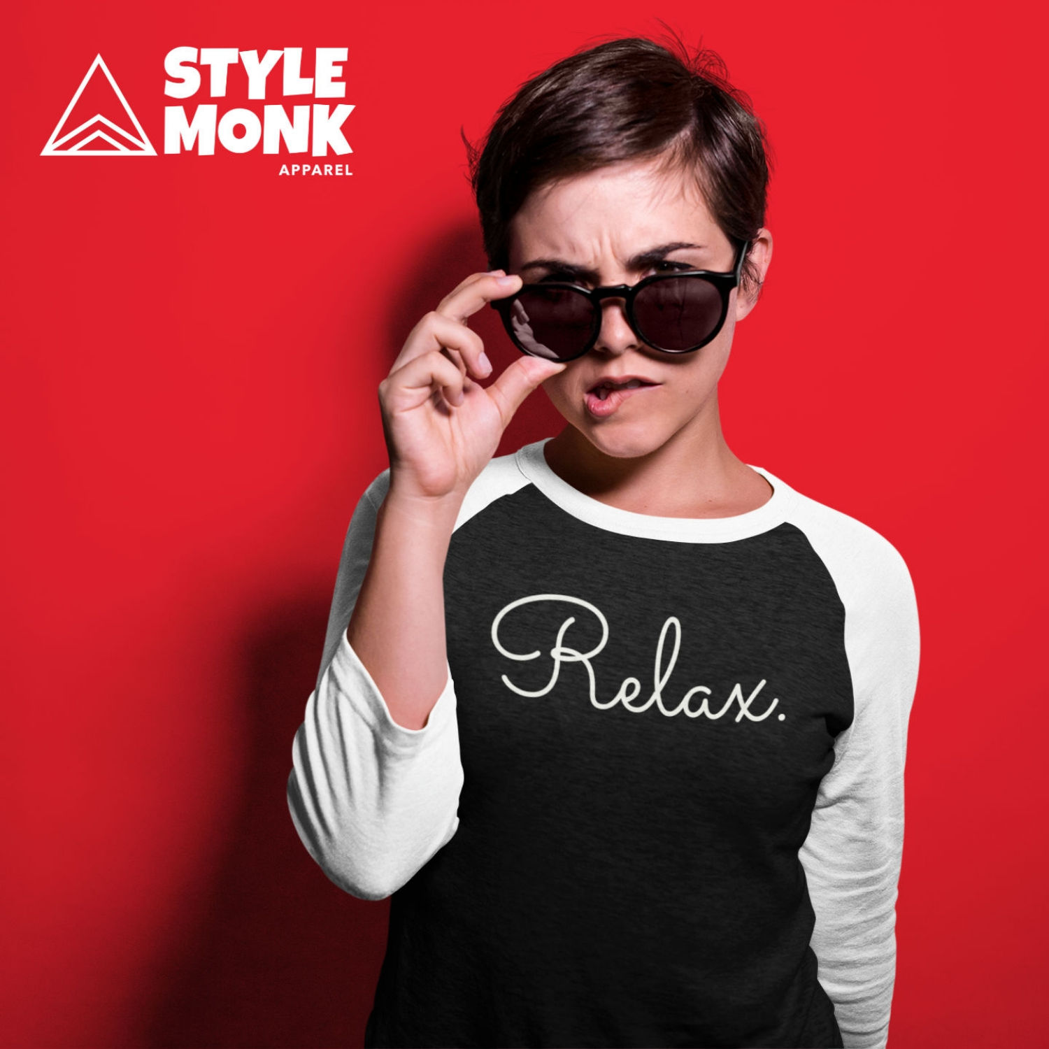 "Relax" Premium Women Plain 3/4th Sleeved Raglan