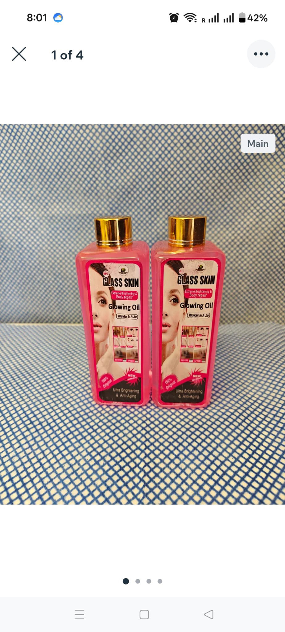 1Pc Glass Skin LightingBody Oil