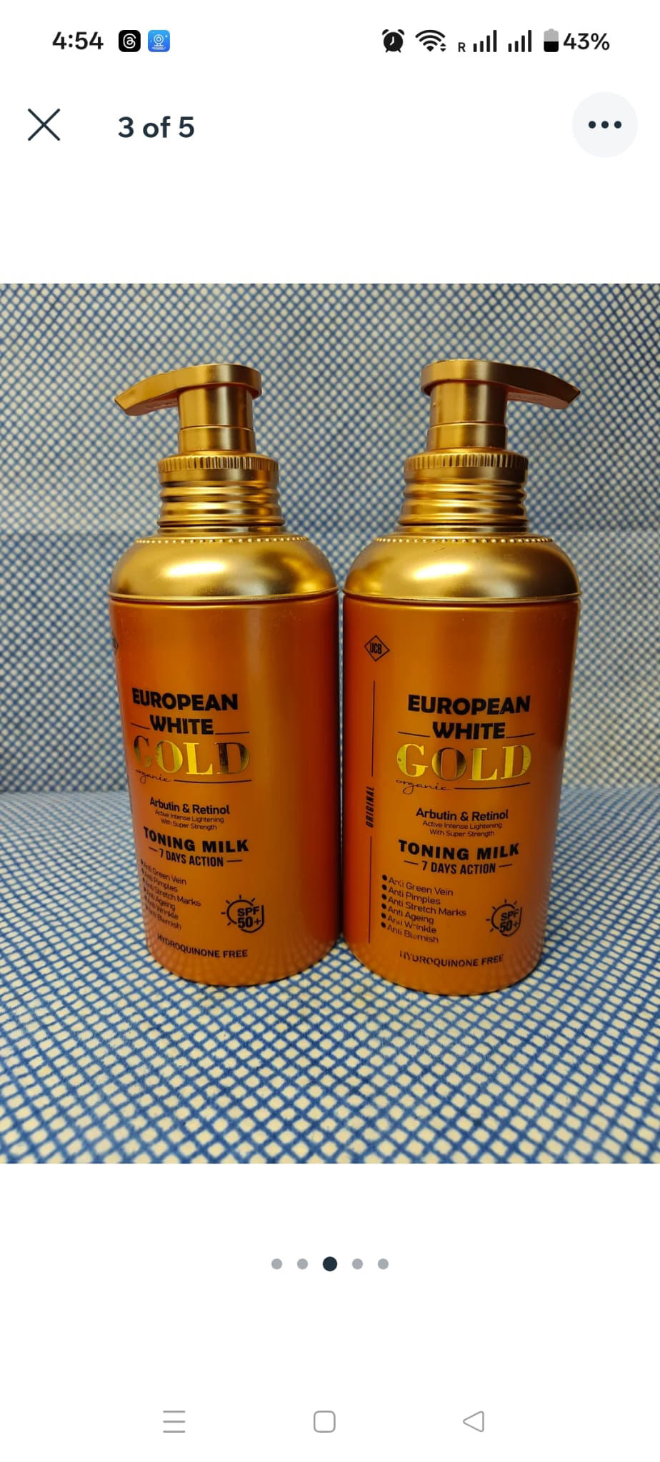 1Pc Eurpean Body Lotion
