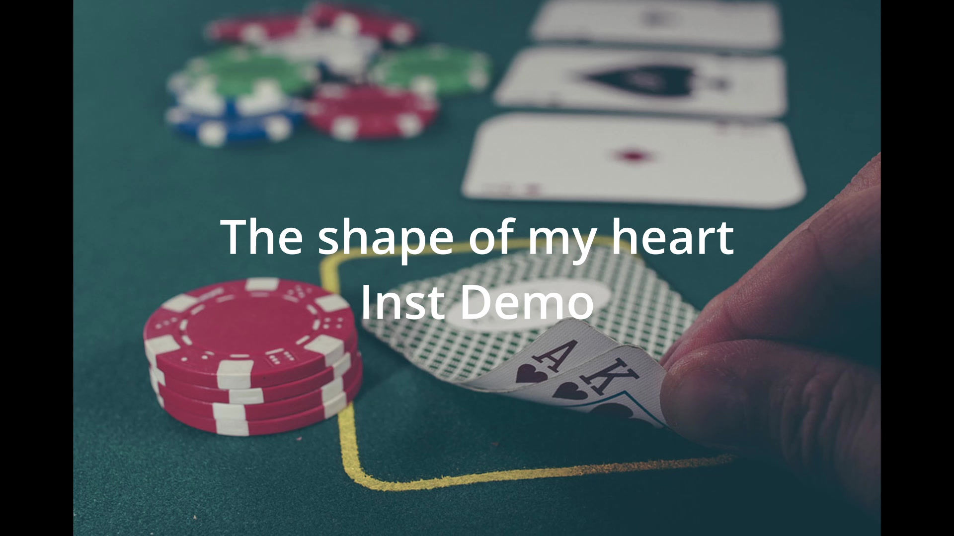 The Shape Of My Heart 用Inst音源