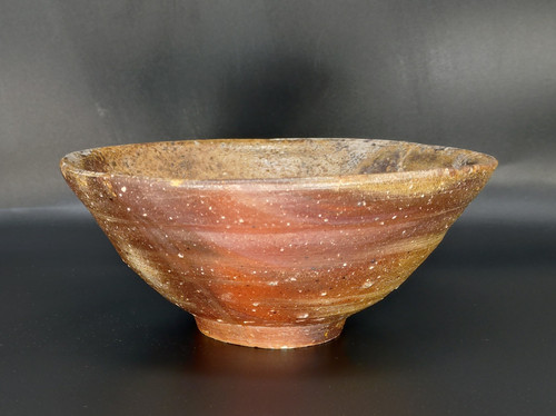 煎茶 時代 蒔絵 碗台 一対 金重陶陽 作 備前平茶碗 銘 有馬山 | 株式会社 杉江美術店 Sugie Art