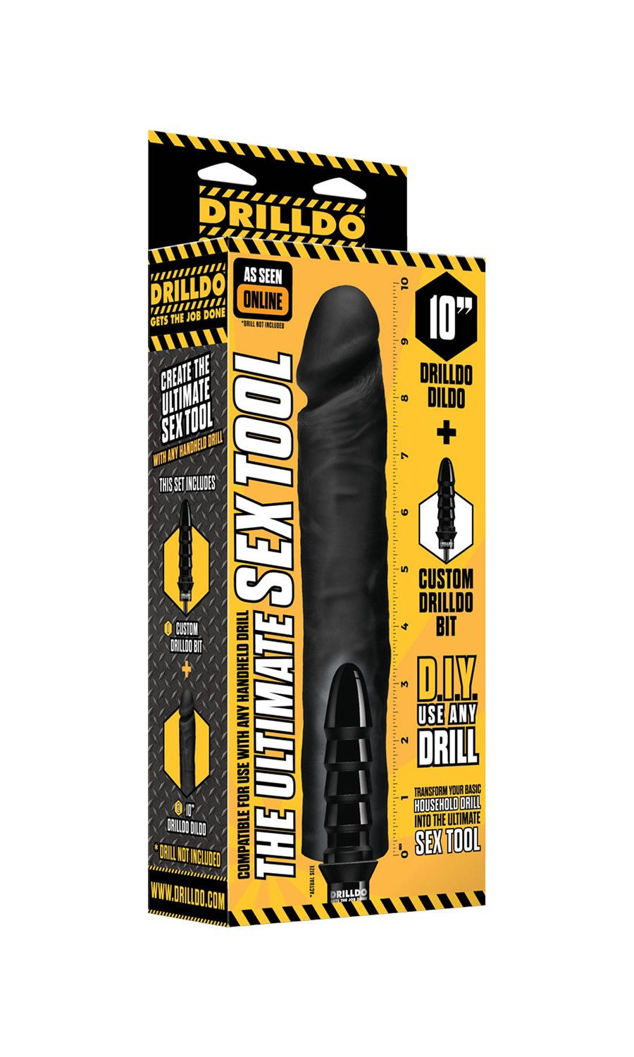 Thumbnail: Drilldo Dildo Vac U Lock Compatible Drilldo Bit Dong Skin 12 Inch
