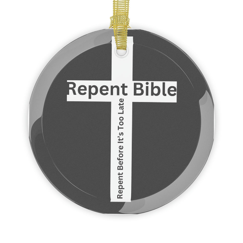 Repent Bible | Glass Ornaments