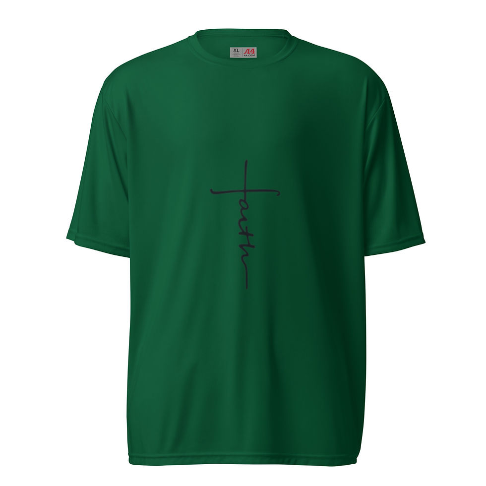 Thumbnail: FAITH - NOT TODAY SATAN | Unisex performance crew neck t-shirt