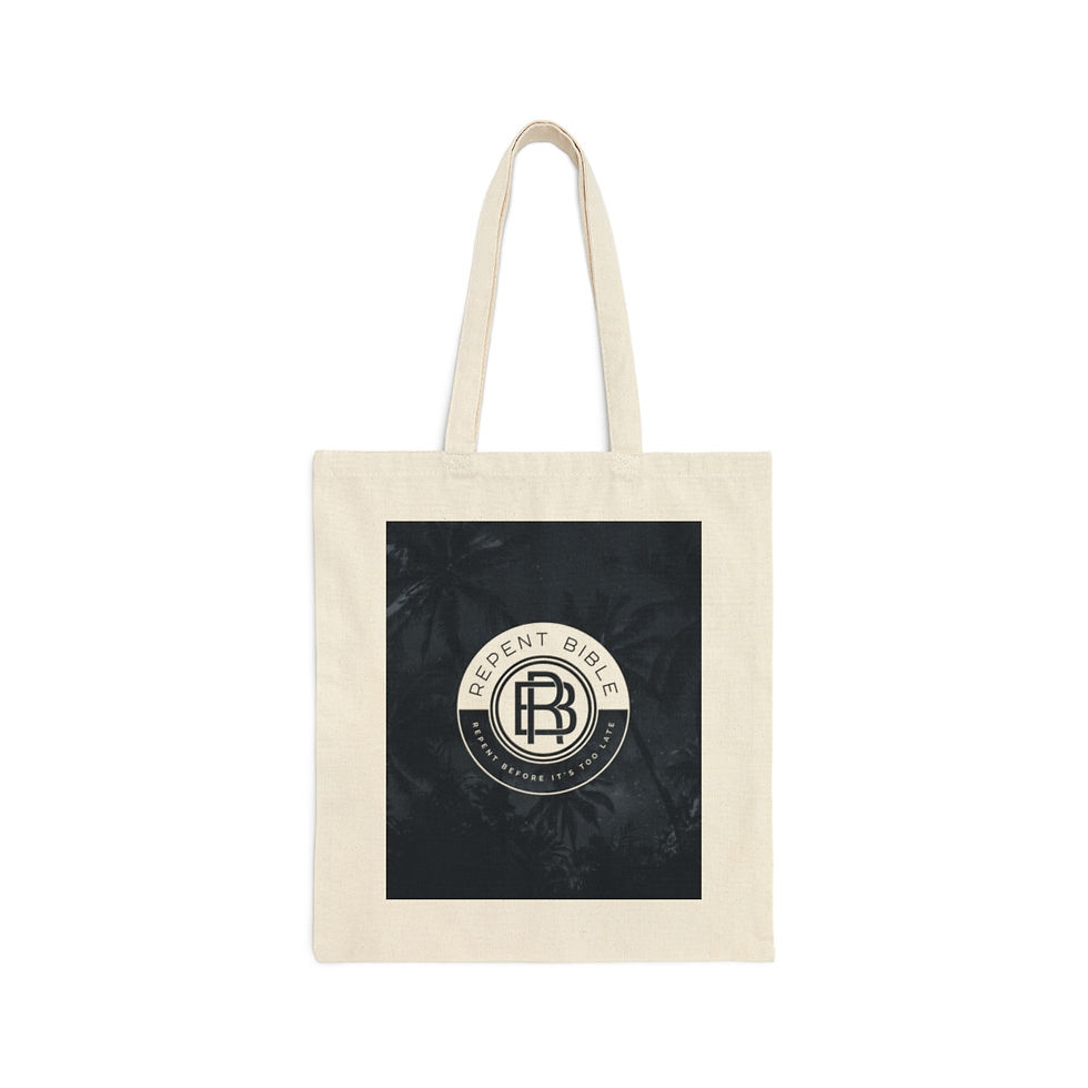 Repent Bible | Cotton Canvas Tote Bag