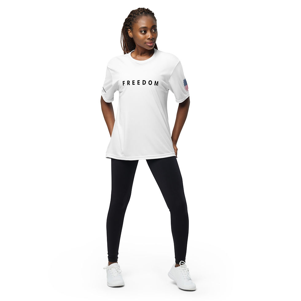Thumbnail: FREEDOM | Charlie Kirk Remembrance Shirt| Unisex performance crew neck t-shirt