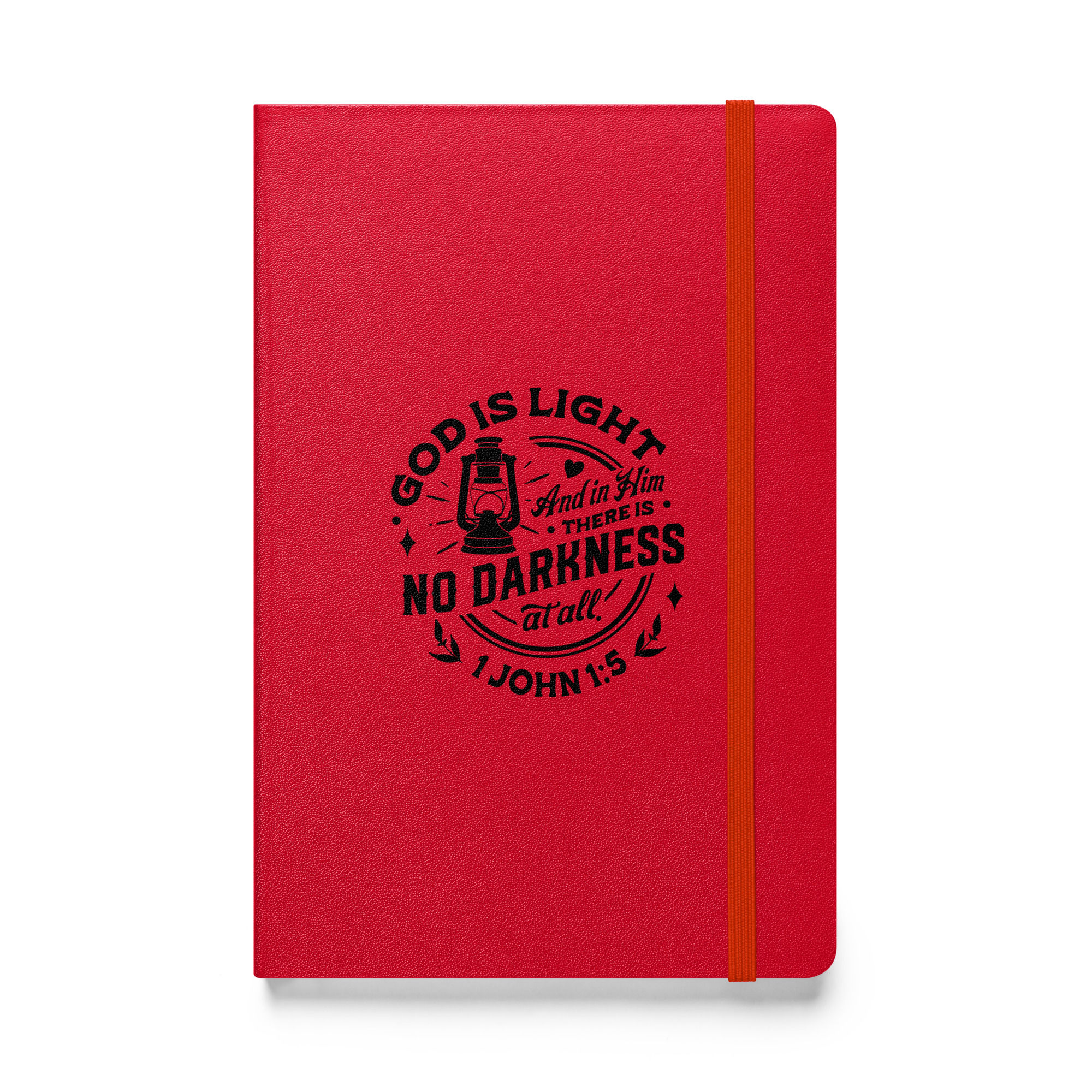 God is The Light and In Him There is No Darkness | Hardcover bound notebook