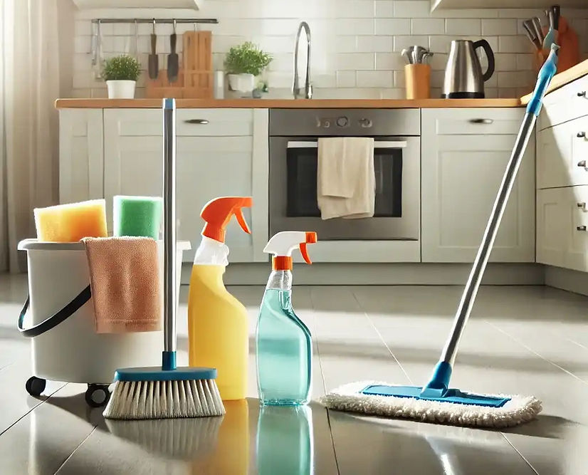 Housekeeping with team of 2 for 3 hours.