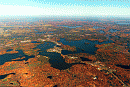 New 4 Seasons of aerial photos of area lakes, with reclaimed barn wood frames.