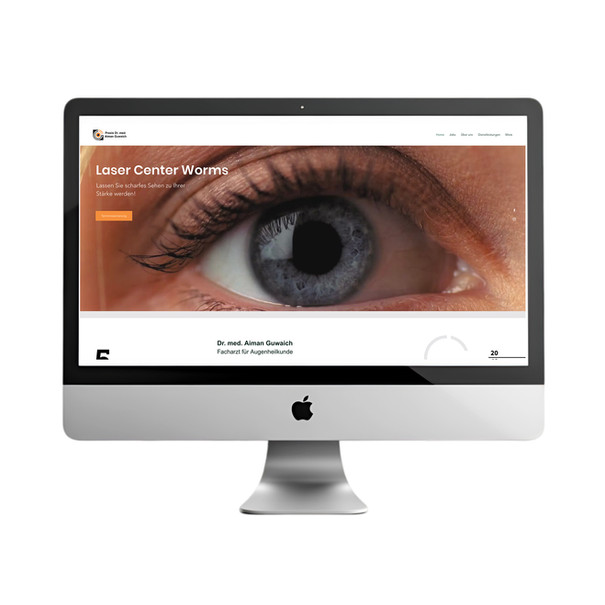 Webdesign für das Laserzentrum Worms – moderne medizinische Website