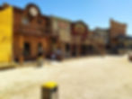 An image of Oasys Mini Hollywood Theme Park that showcases some old western movie sets.