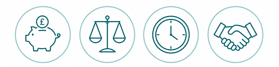 Constructive discussion about finances in family mediation