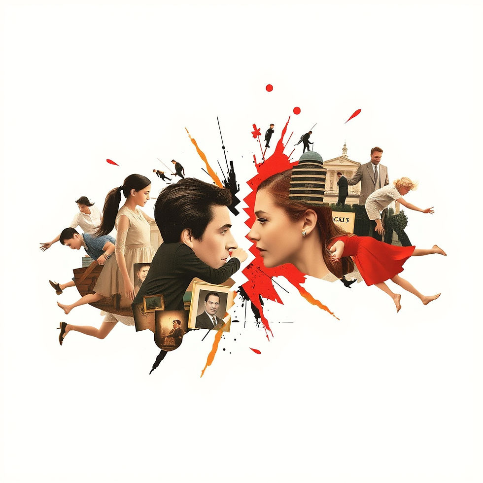 Family conflict illustration