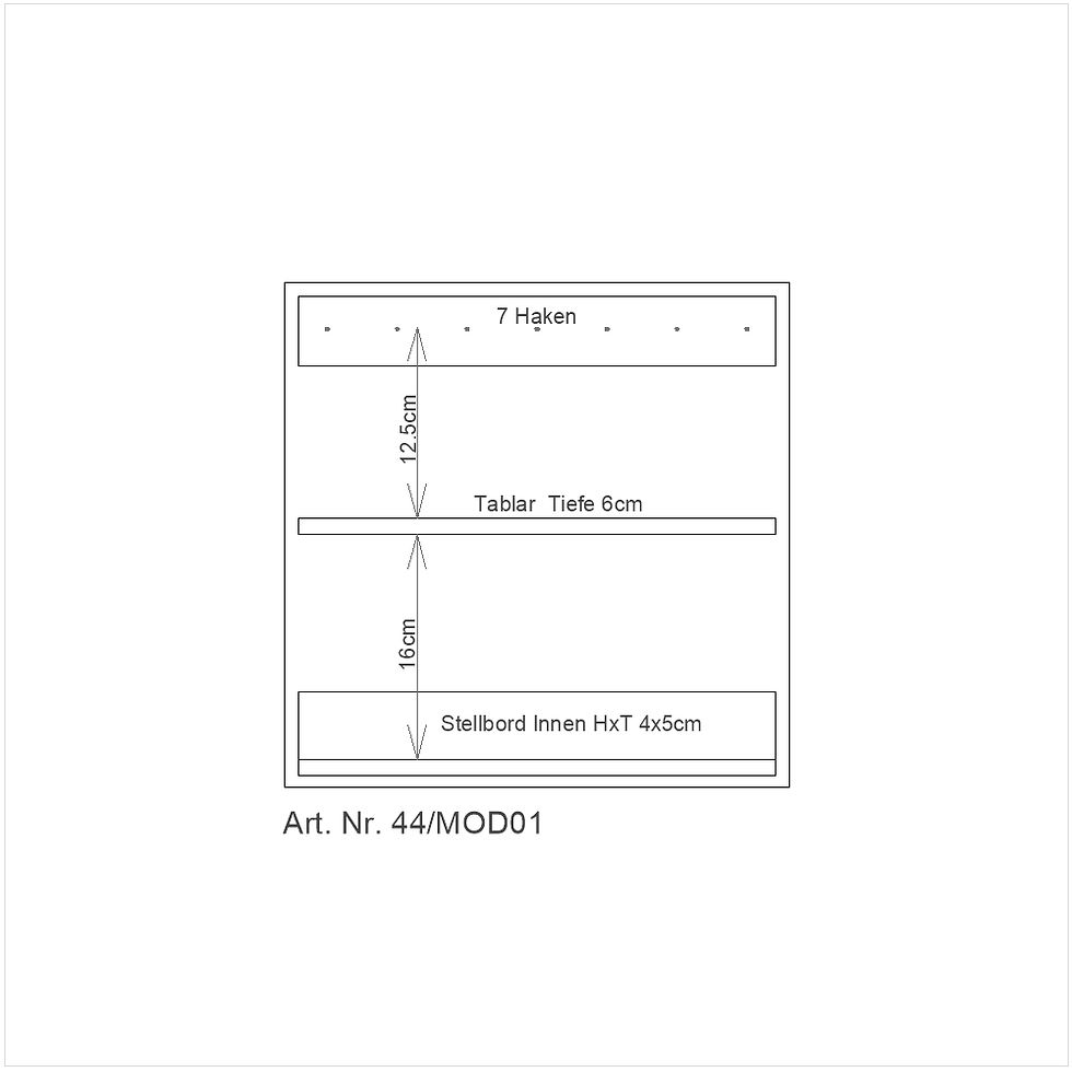 Miniaturbild: Thinbox No. 01 – 40 × 40 cm – Eiche