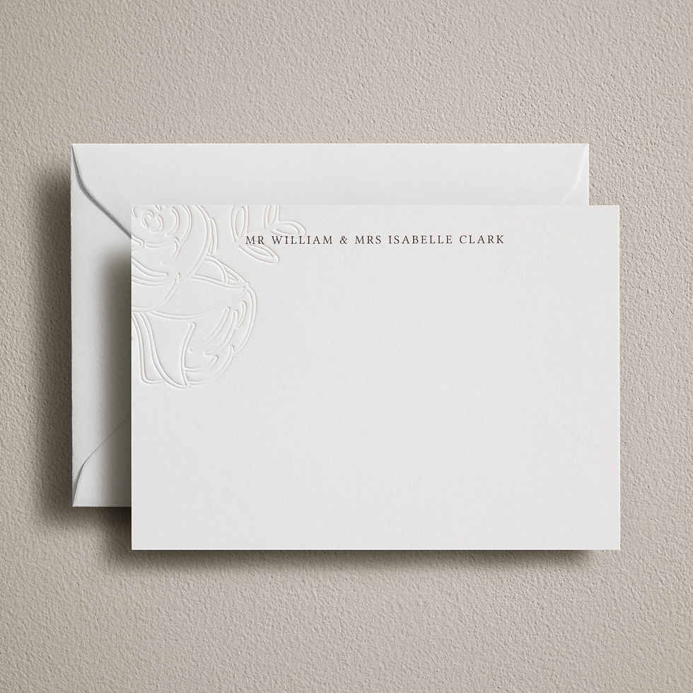 Thumbnail: Fleur: Digital and letterpress notecards