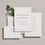 Thumbnail: Fleur: Digital and letterpress wedding invitation set