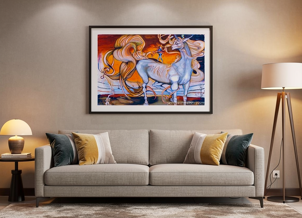 Thumbnail: Unicorn Horse Print