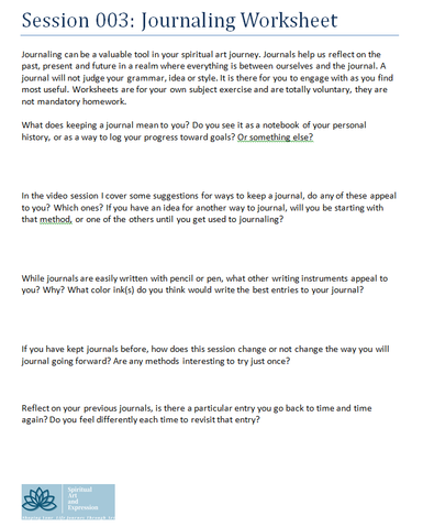 journaling, worksheet, free