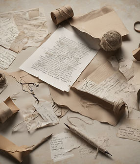  Randomly placed written crafting instructions.jpg