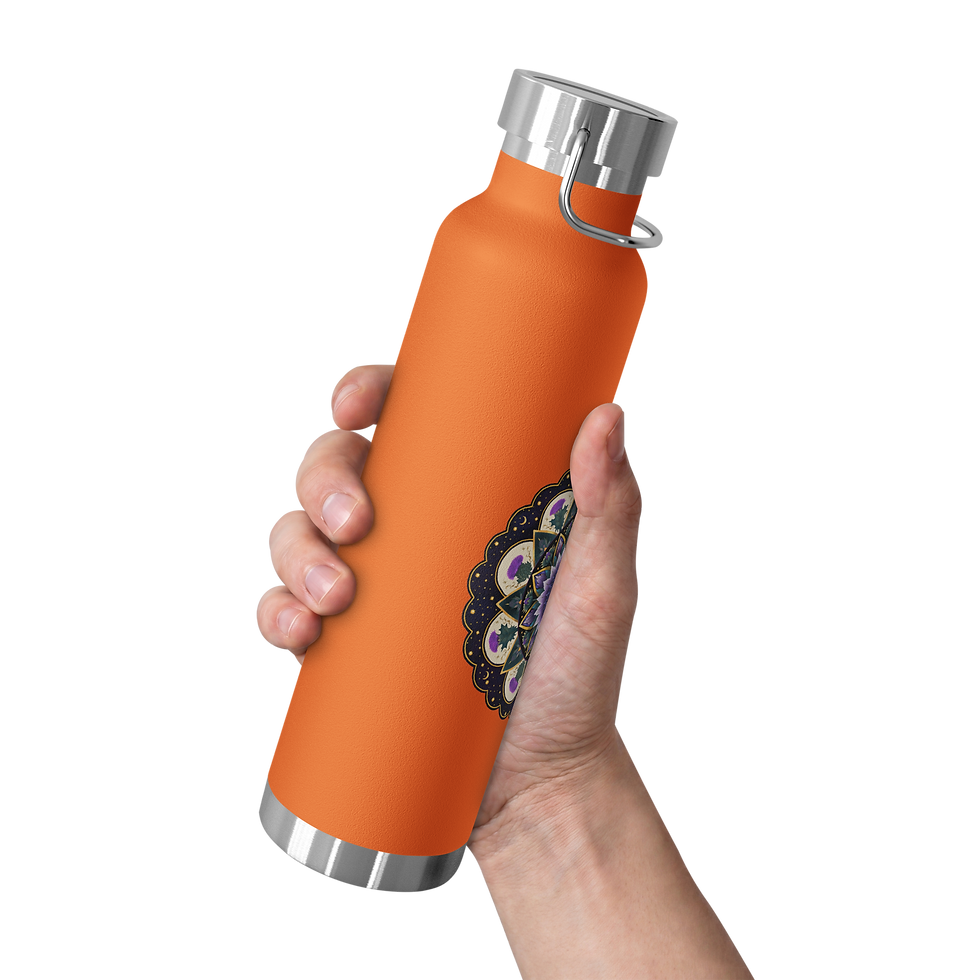 Thumbnail: Moon Thistle Mandala Copper Vacuum Insulated Bottle