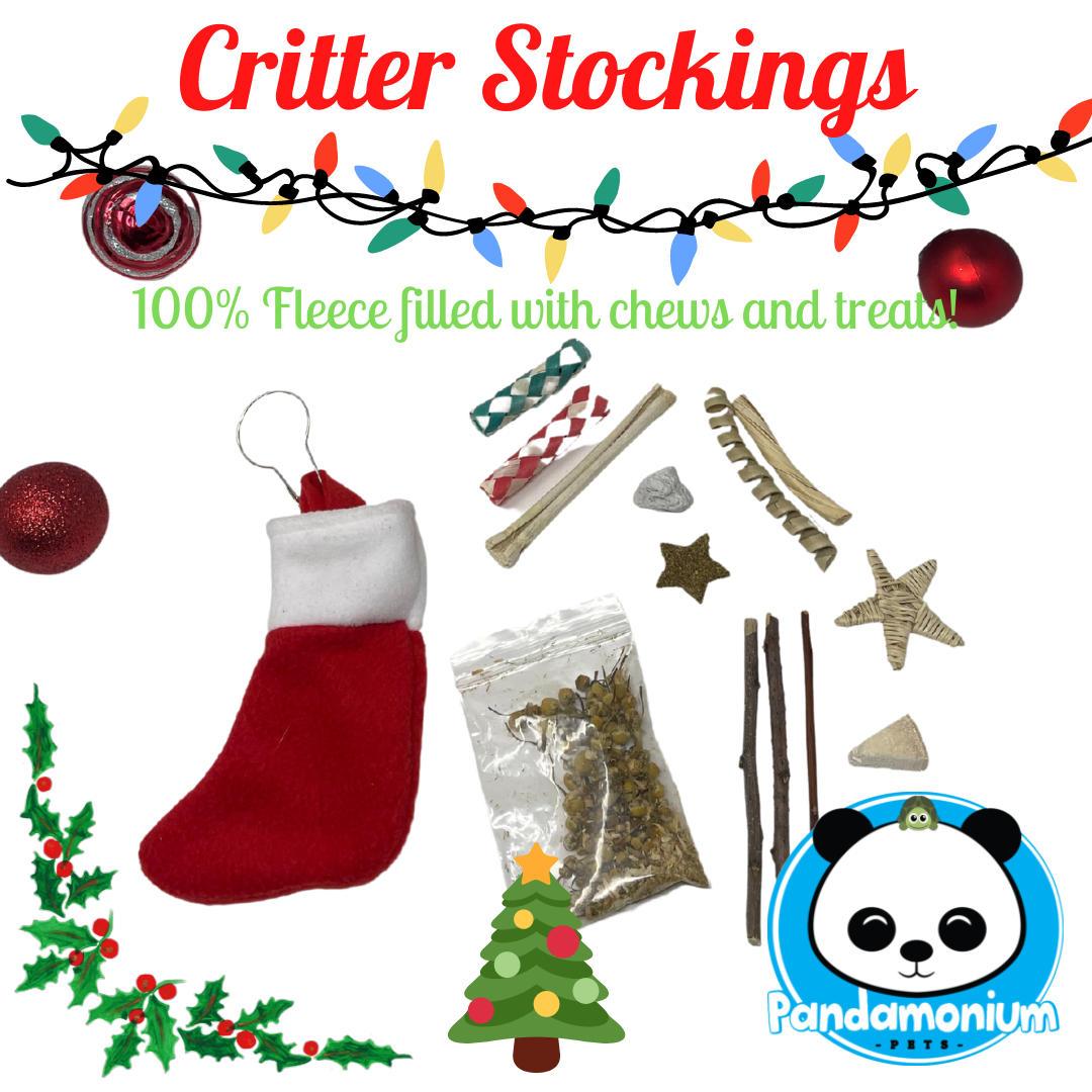 Critter Stockings- Chinchilla stocking- order December 5th 