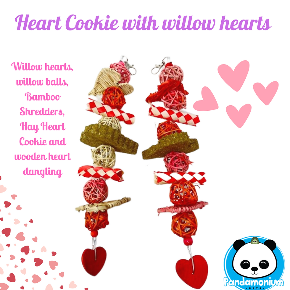 Heart Nibble Toy with Willow Hearts
