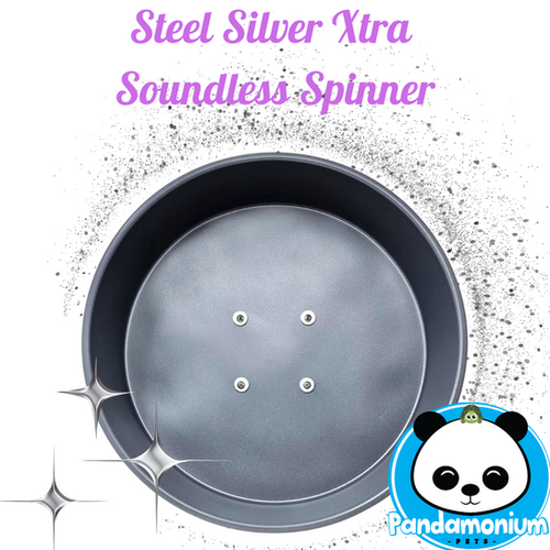 Steel Silver XTRA Soundless Spinner- Xtremely LIGHT! Pandamonium