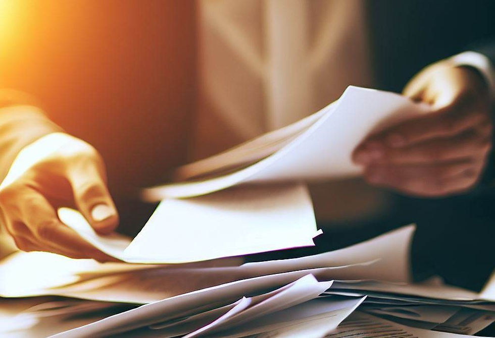 gather your documents for return time